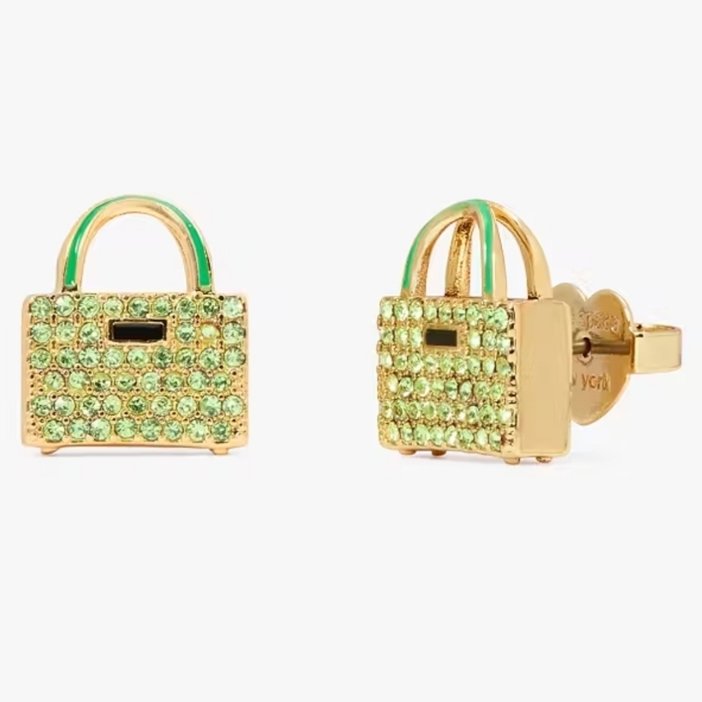 💚▪️KATE SPADE ▪️Sweet Treasure Green Stud Earrings (Sold Out)